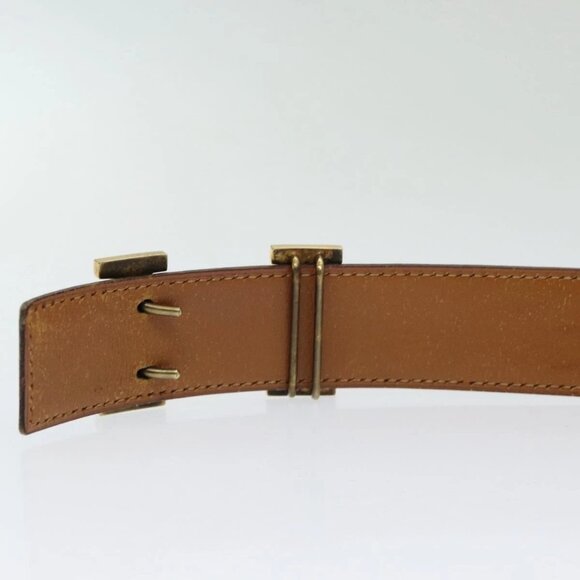 HERMES Constance Belt Leather 35.4"""" Dark Brown Auth am5720 - Picture 10 of 15